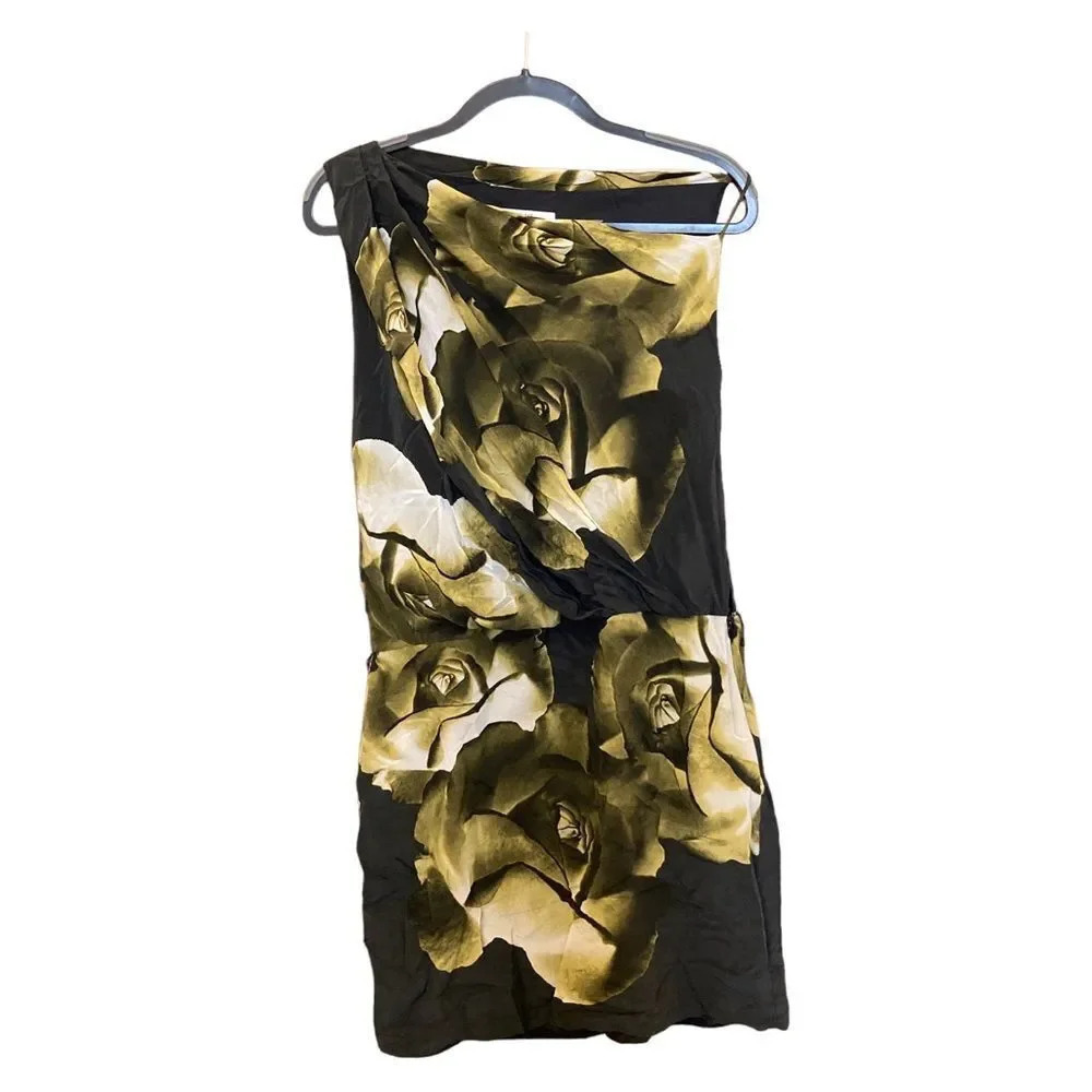ROBERT RODRIGUEZ Silk Dress One Shoulder Size 10